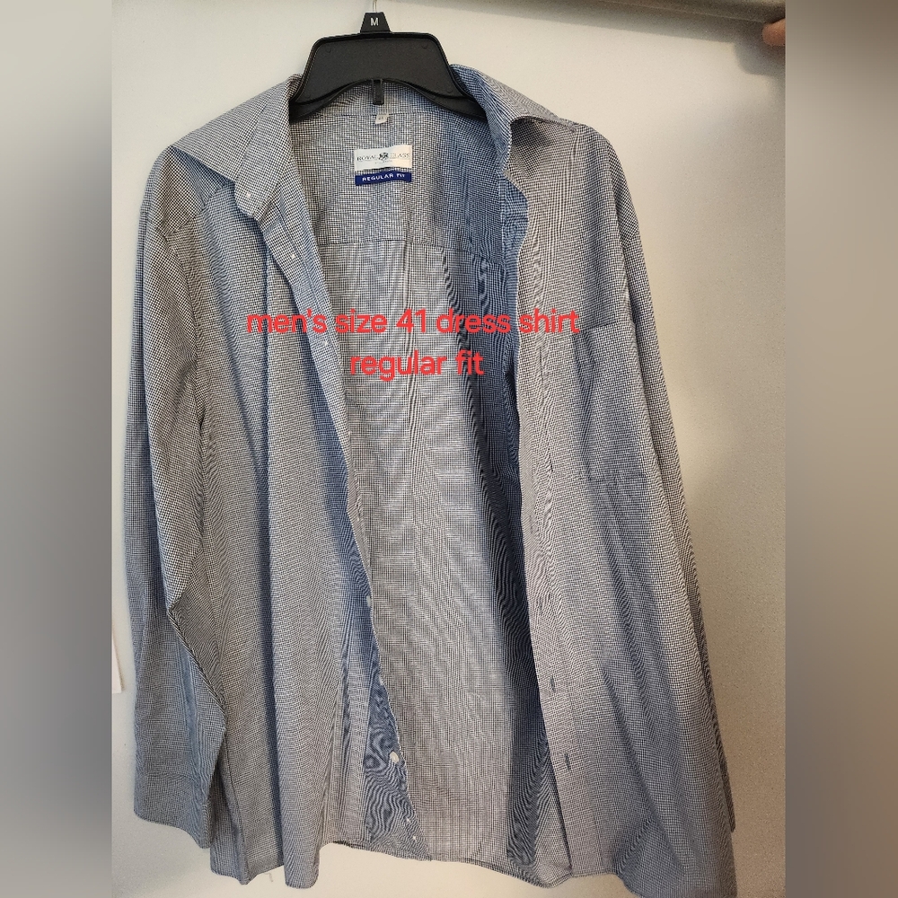 Men's dress shirt size 41 regular fit